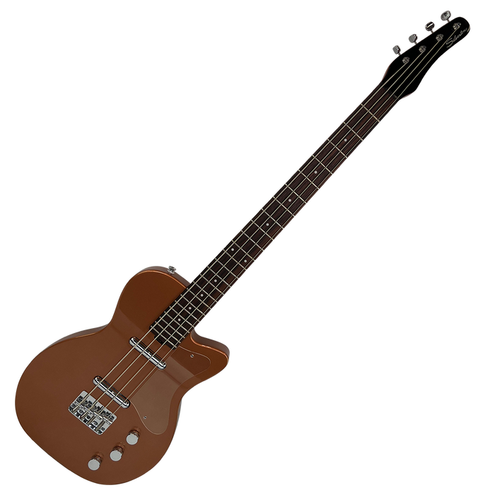 Silvertone 1444 Short Scale Bass Copper Metallic