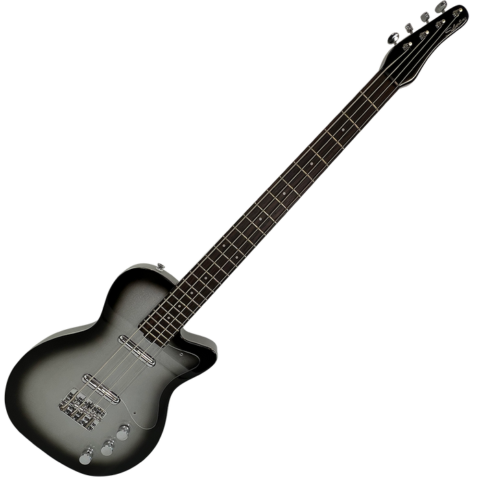 Silvertone 1444 Short Scale Bass Silve Burst