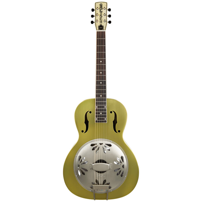 Gretsch G9202 Honey Dipper Special Round-Neck Brass Body Resonator Guitar - Padauk Fingerboard - Bell Bronze Limited Edition