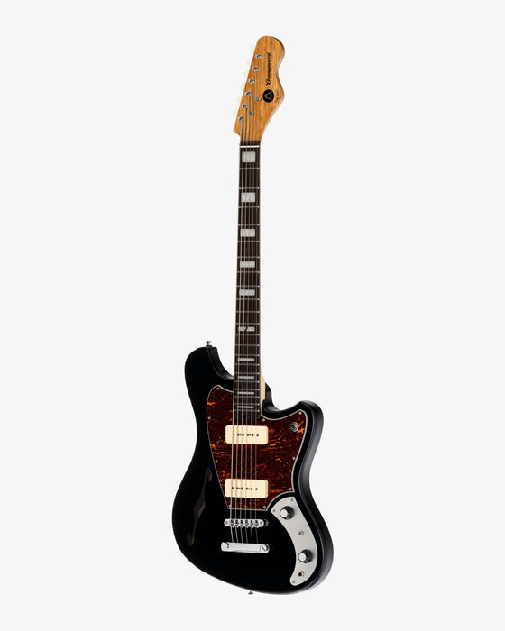Orangewood Del Sol Baritone Electric Guitar Pitch Black