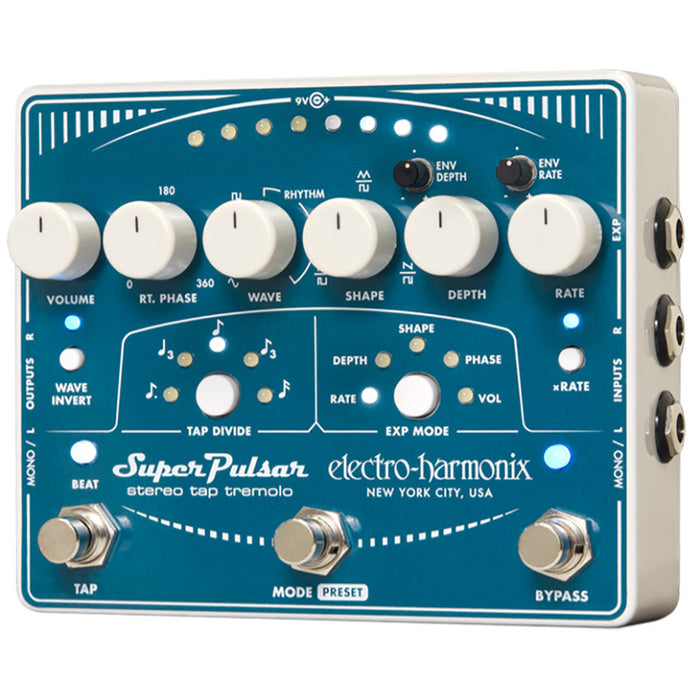 Electro Harmonix Super Pulsar Stereo Tap Tremolo
