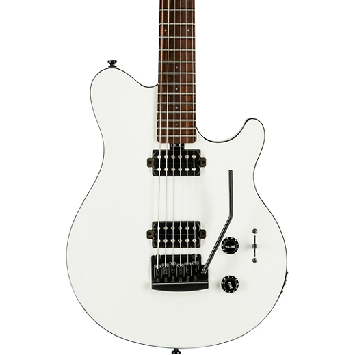 Sterling by Music Man Axis in White with Black Body Binding