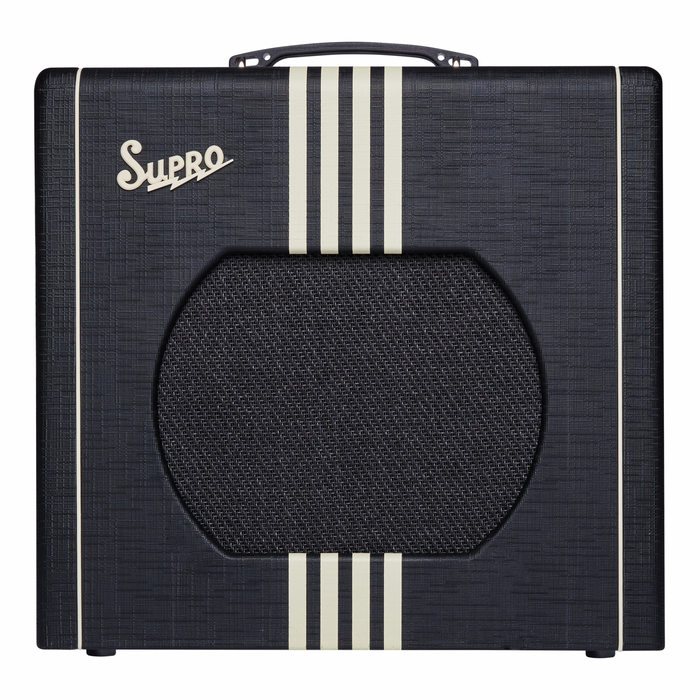Supro Delta King 12 | 15 Watt 1x12 w/ Reverb - Black & Cream
