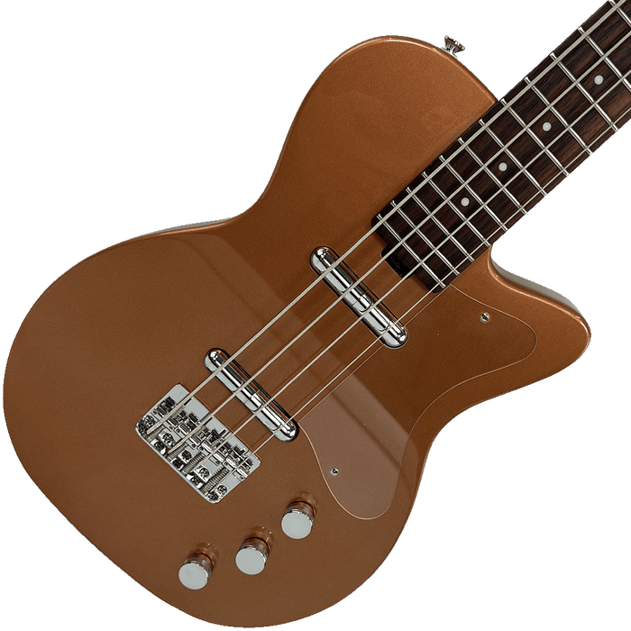 Silvertone 1444 Short Scale Bass Copper Metallic