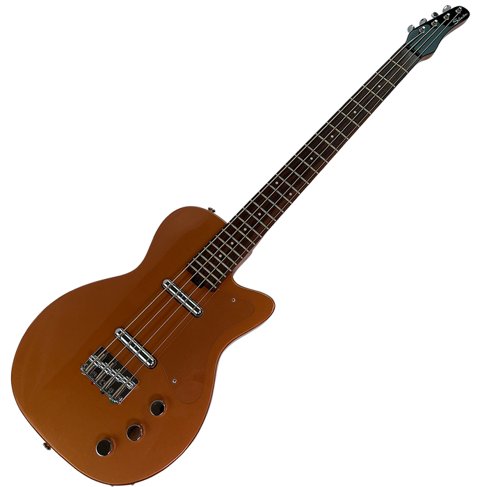 Silvertone 1444 Short Scale Bass Copper Metallic