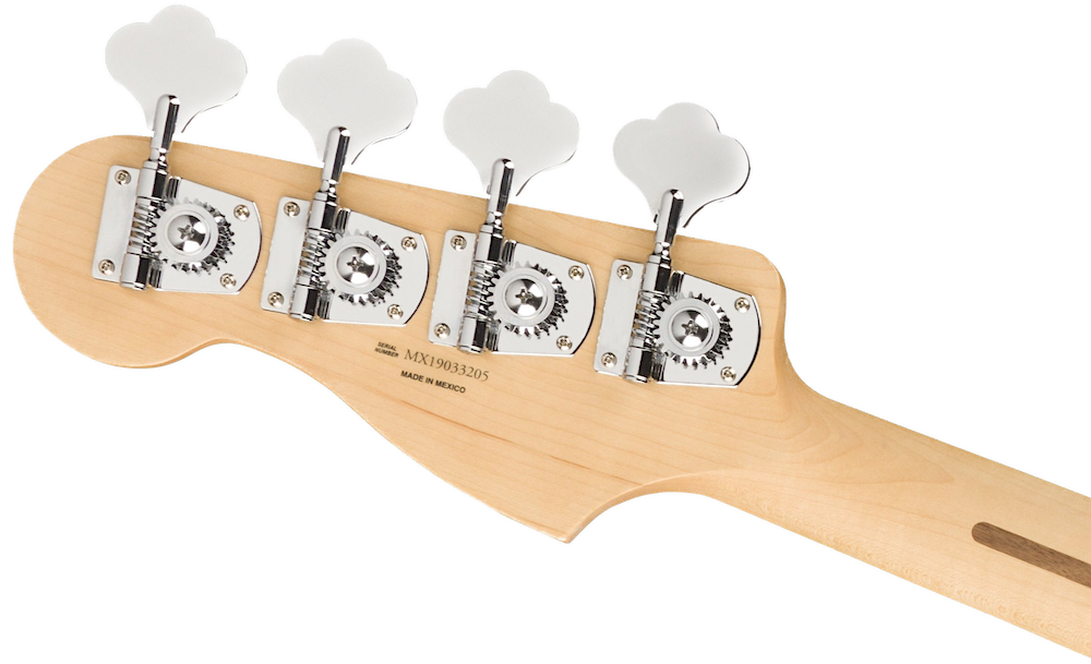 Fender Silver Player Precision Bass Guitar with Pau Ferro Fingerboard