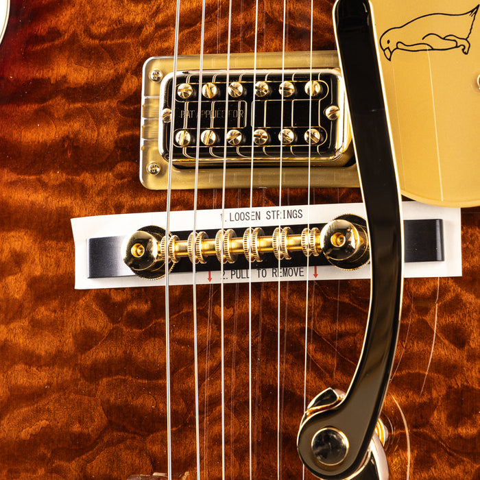Gretsch G6134TGQM Limited Edition Penguin - Ebony Forge Glow 787 B Stock