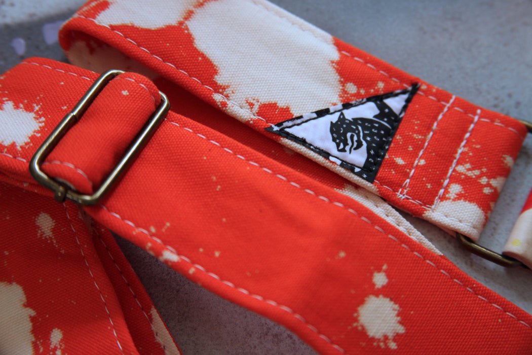 Mother Mary Orange Bleached Guitar Strap