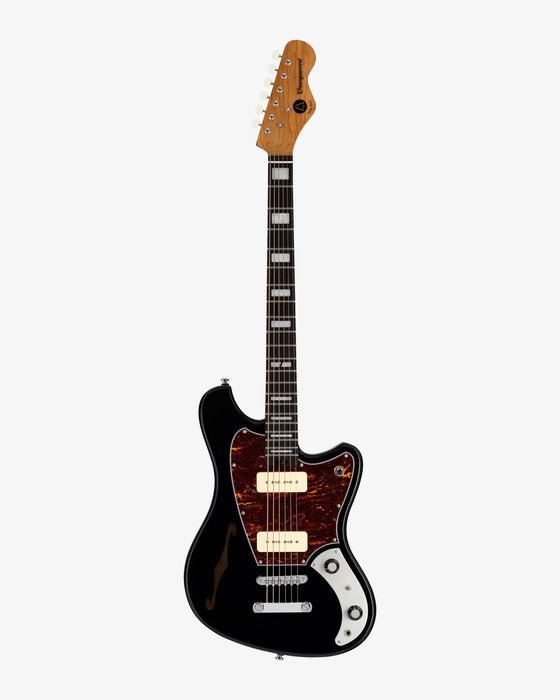 Orangewood Del Sol Baritone Electric Guitar Pitch Black