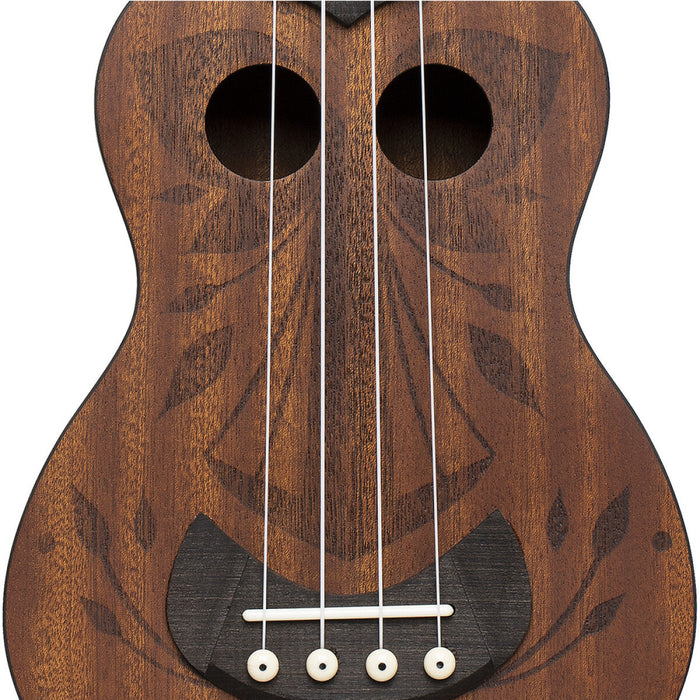 Stagg US-TIKI-OH Sapele Tiki Series Soprano Ukulele
