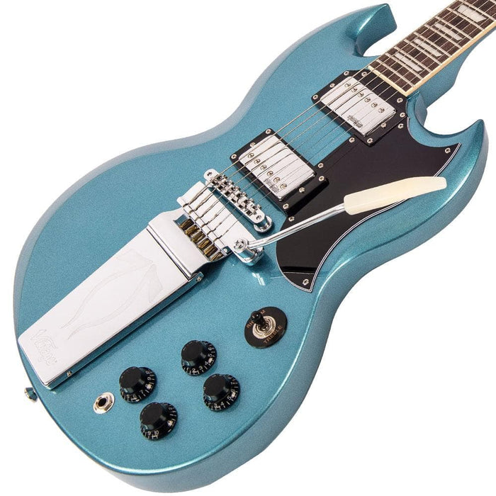 Vintage VS6V ReIssued with vintage style Vibrato ~ Gun Hill Blue
