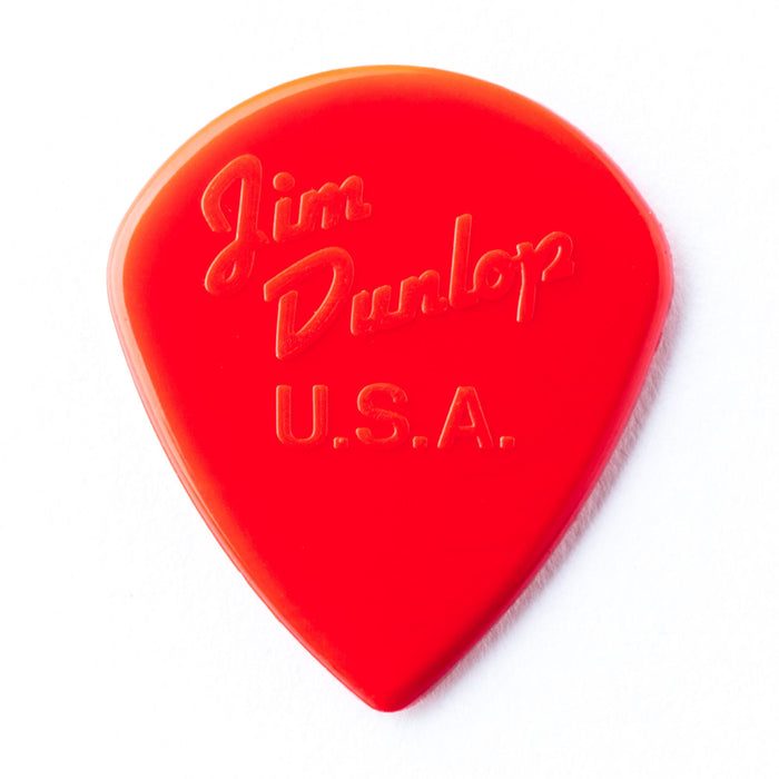 Púas Dunlop Jazz II de nailon rojo de 1,38 pulgadas, paquete de 6