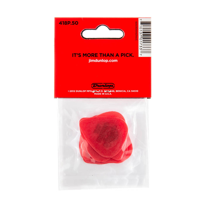 Dunlop .50 Red Tortex Standard Picks 12 Pack