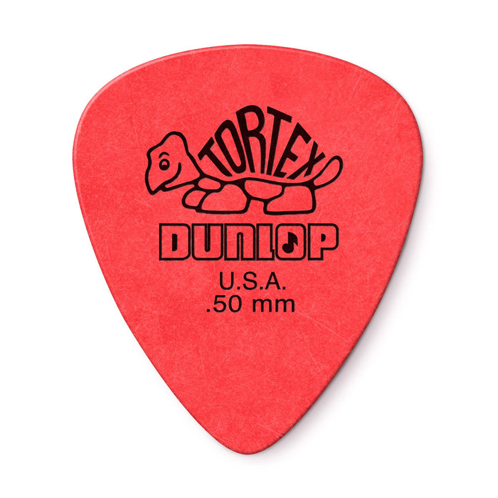 Dunlop .50 Red Tortex Standard Picks 12 Pack