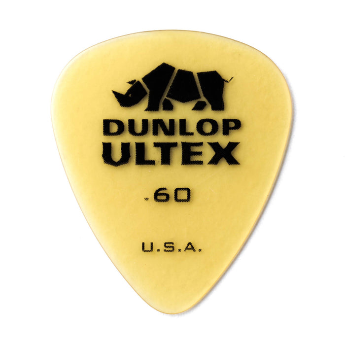 Púas Dunlop .60 Ultex amarillas estándar, paquete de 6