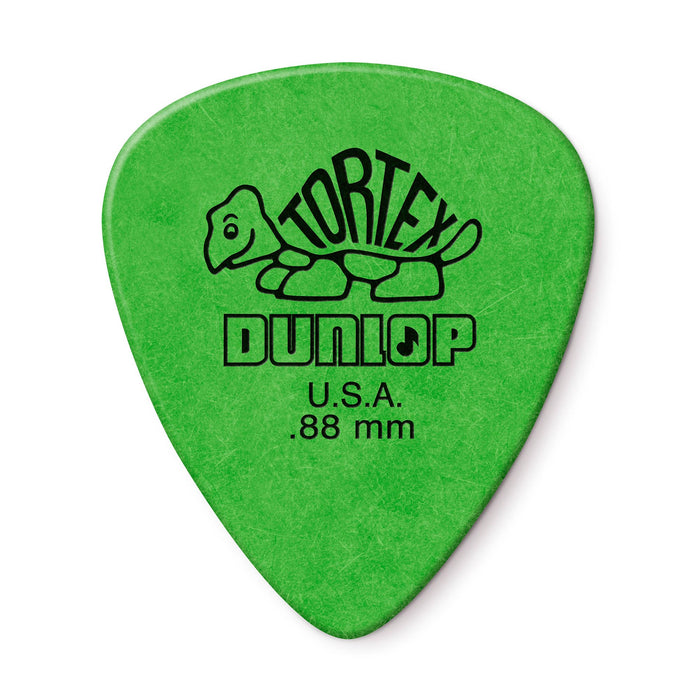 Púas Dunlop .88 Green Tortex Standard, paquete de 12