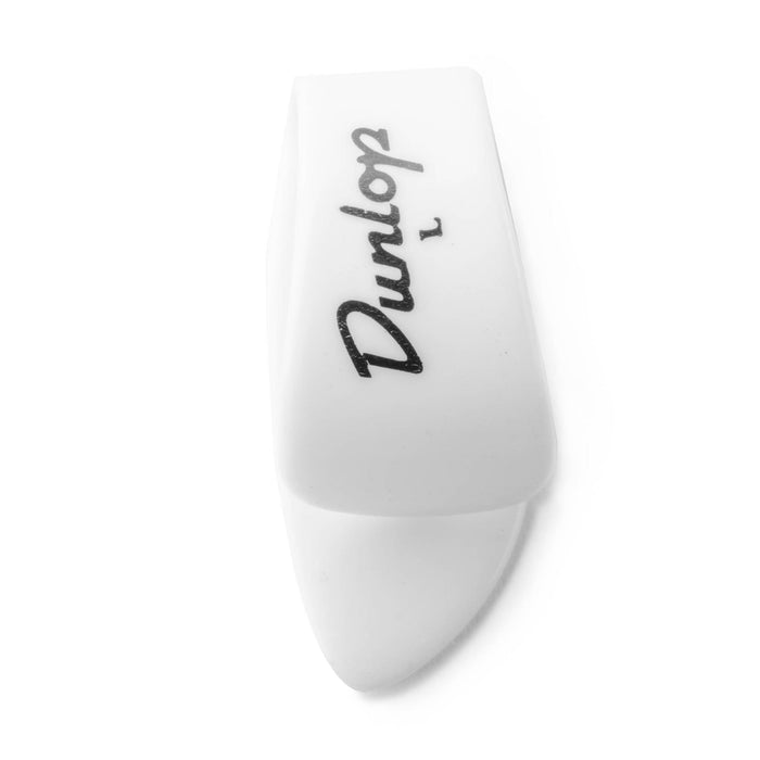 Púas grandes de plástico Dunlop, color blanco, paquete de 4