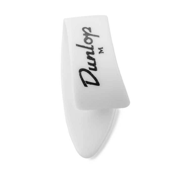Púas de plástico Dunlop medianas blancas, paquete de 4