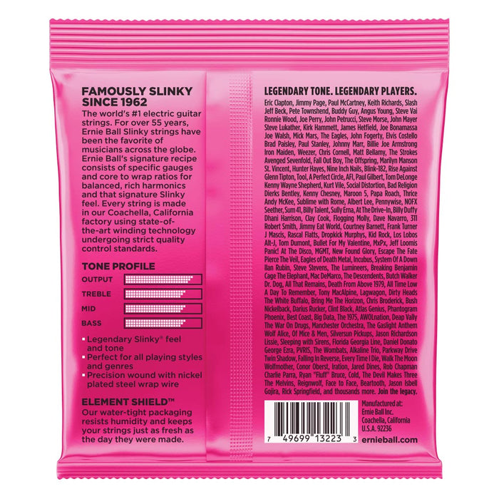 Cuerdas para guitarra eléctrica Ernie Ball 9-42 Super Slinky entorchadas en níquel, paquete de 3