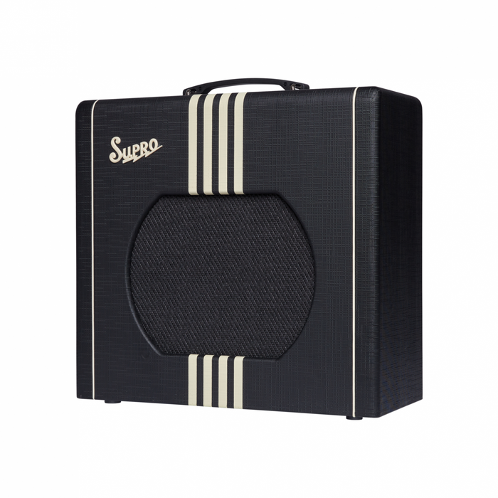 Supro Delta King 12 | 15 Watt 1x12 w/ Reverb - Black & Cream